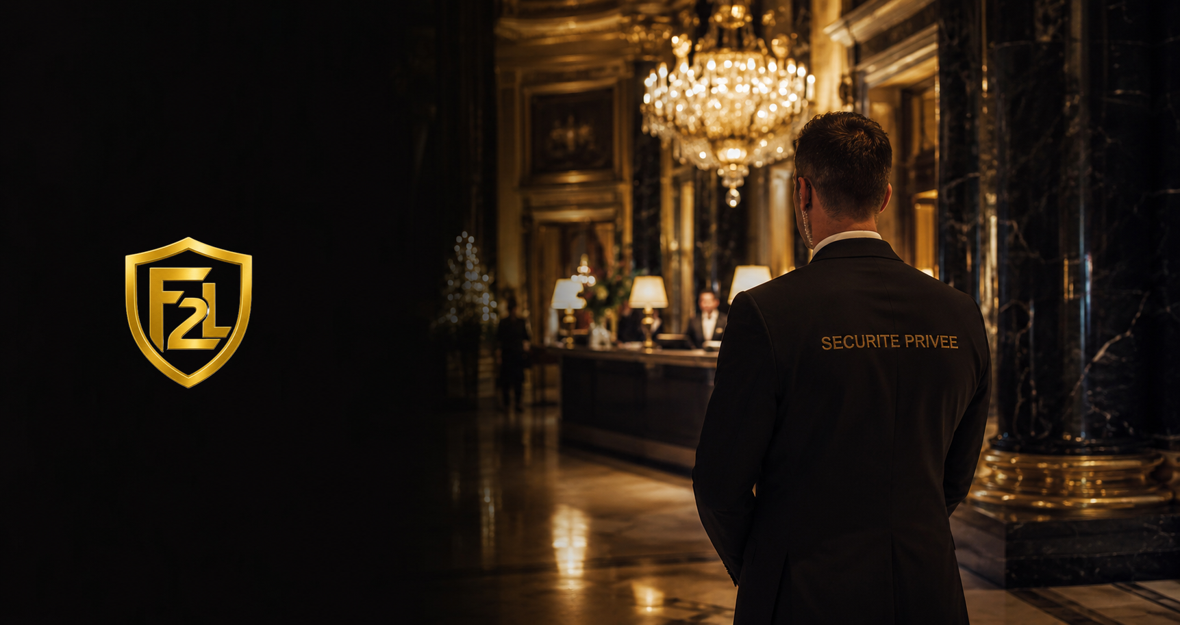 Agent F2L en posture premium dans un hôtel de luxe