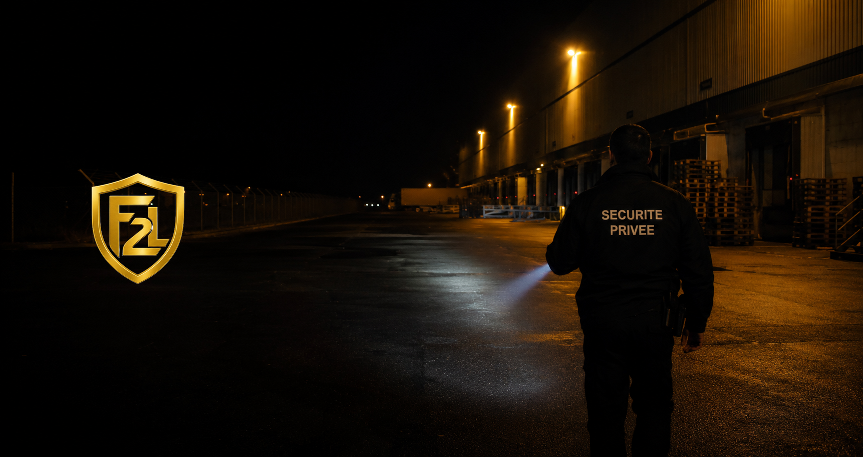 Agent F2L en ronde sur une plateforme logistique